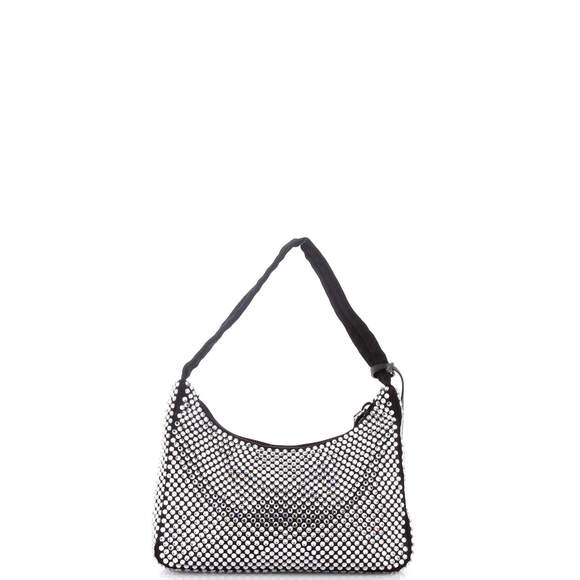 Prada Mini Re-Edition 2000 Hobo Crystal Embellished Satin - Picture 3 of 6